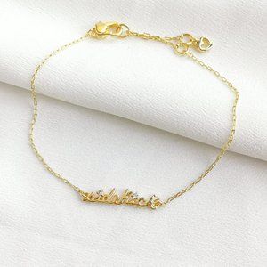 Kate Spade Say Yes Sidekick Gold Bracelet | NEW